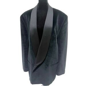 Franco Tassi vintage smoking jacket / Velvet Tuxedo Jacket